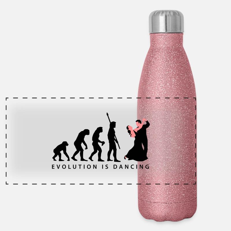 evolution_tanzpaar_b_2c Panorama Glitzer Isolierflasche 500 ml
