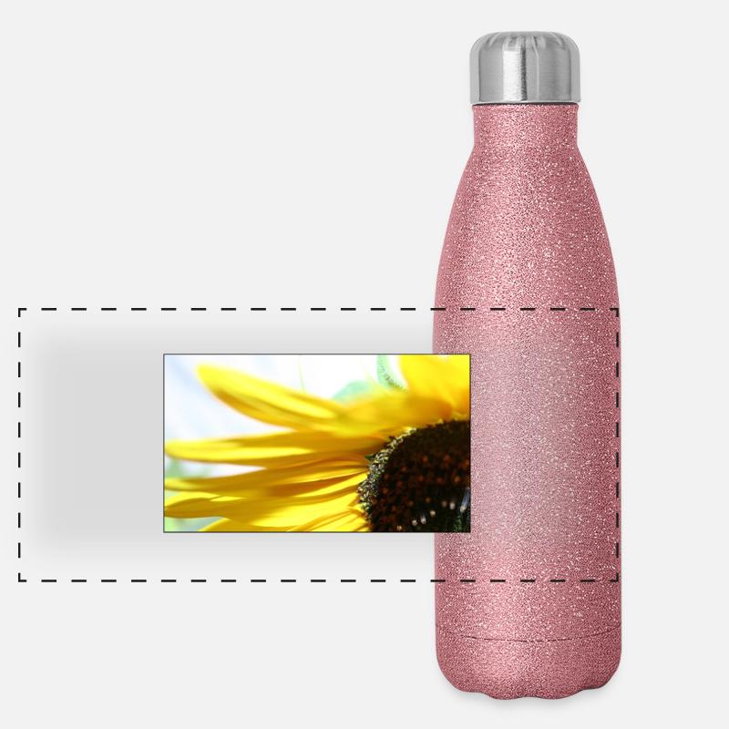 Tournesol Gourde isotherme panoramique pailletée 500 ml