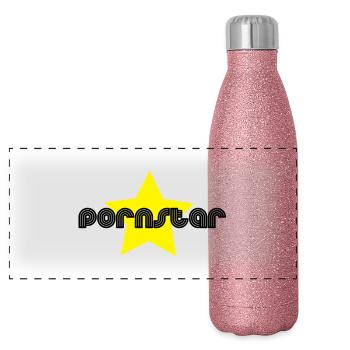 pornstar - Panorama Glitzer Isolierflasche 500 ml - Pink Glitzer - Vorne