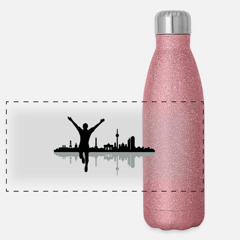 Berlin Jogger Panorama Glitzer Isolierflasche 500 ml