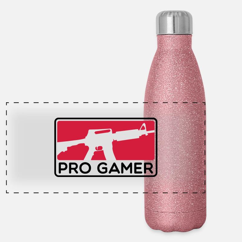 M4 PRO GAMER Panoramic Glitter Thermal Bottle 500 ml