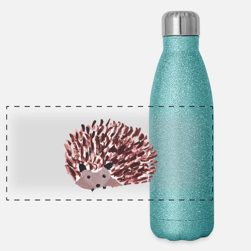 Igel Panorama Glitzer Isolierflasche 500 ml