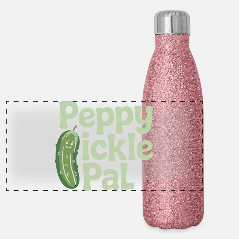 Concombre Gourde isotherme panoramique pailletée 500 ml