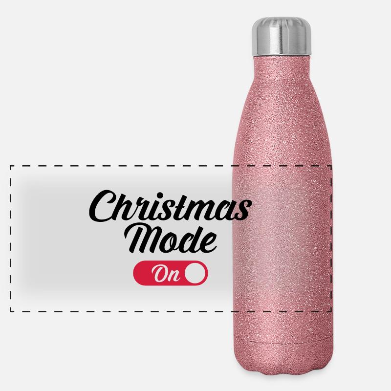 Christmas Mode (On) Panorama Glitzer Isolierflasche 500 ml