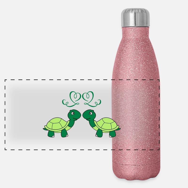 schildkroeten_verliebt_002 Gourde isotherme panoramique pailletée 500 ml