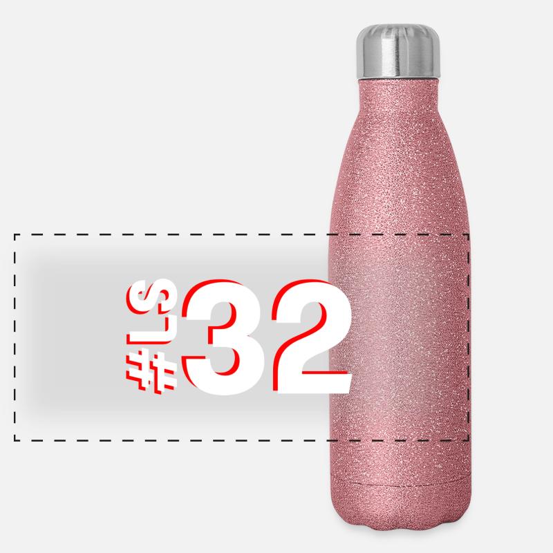 LS32 - Panoramic Glitter Thermal Bottle 500 ml - pink glitter