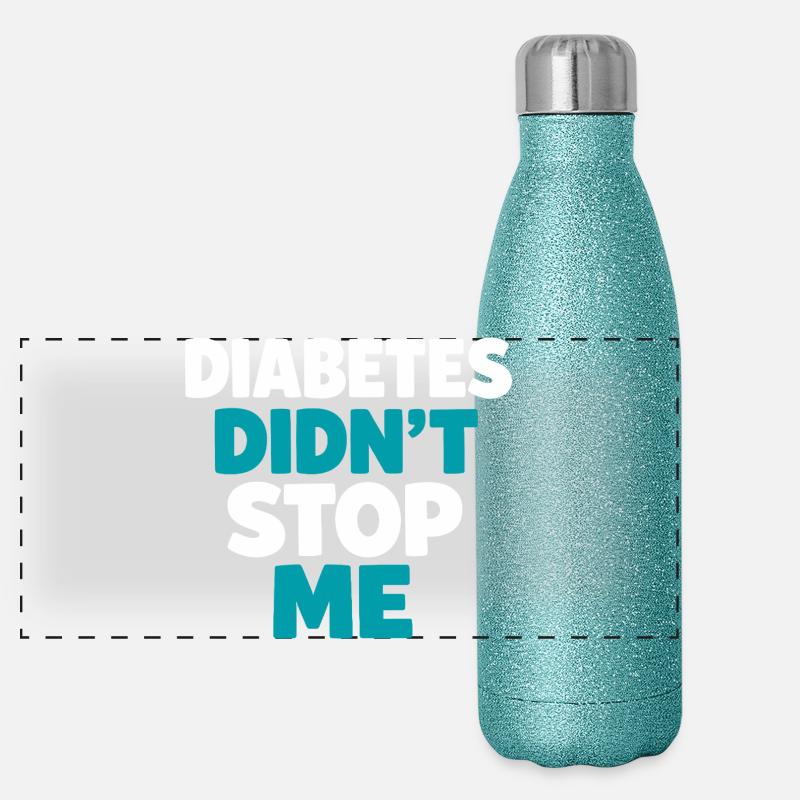 Blood Sugar Insulin Support Type One Pride Panoramic Glitter Thermal Bottle 500 ml