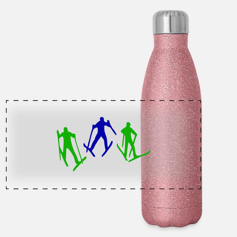 Ski Panoramic Glitter Thermal Bottle 500 ml