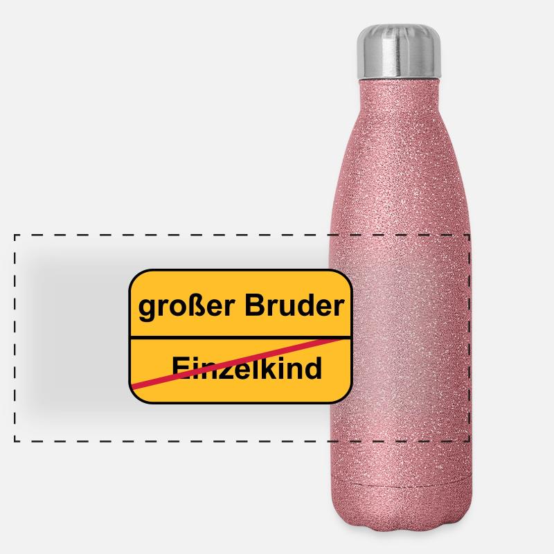 großer Bruder Panorama Glitzer Isolierflasche 500 ml