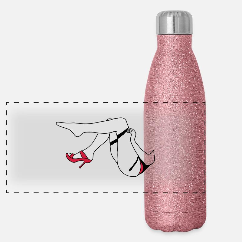 jambes de femme_d1 Gourde isotherme panoramique pailletée 500 ml