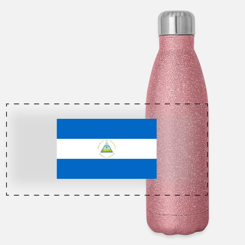 Nicaragua Gourde isotherme panoramique pailletée 500 ml