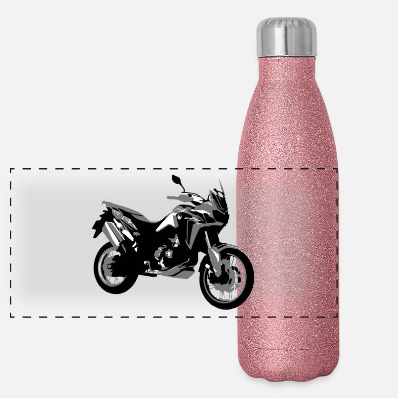 Africa Twin 2018 Panorama Glitzer Isolierflasche 500 ml