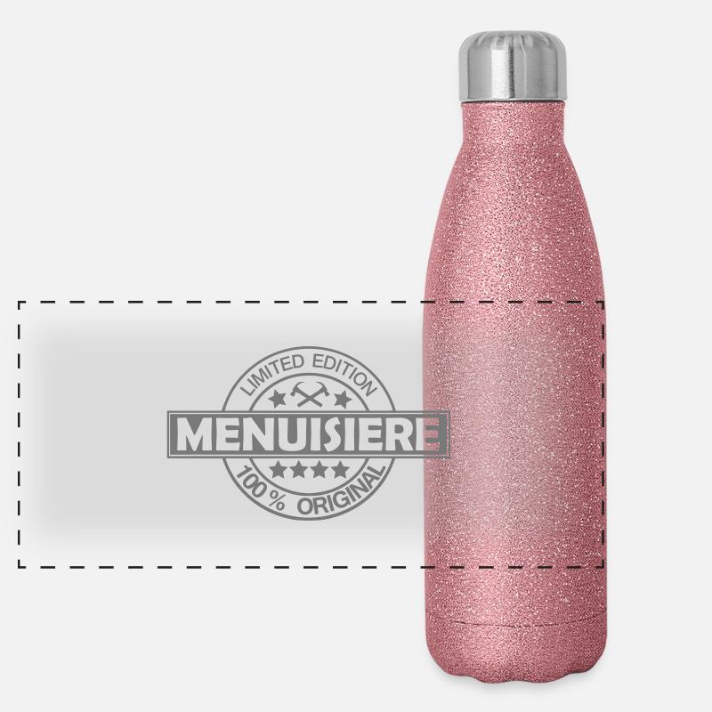 menuisiere limited edition logo.svg Gourde isotherme panoramique pailletée 500 ml