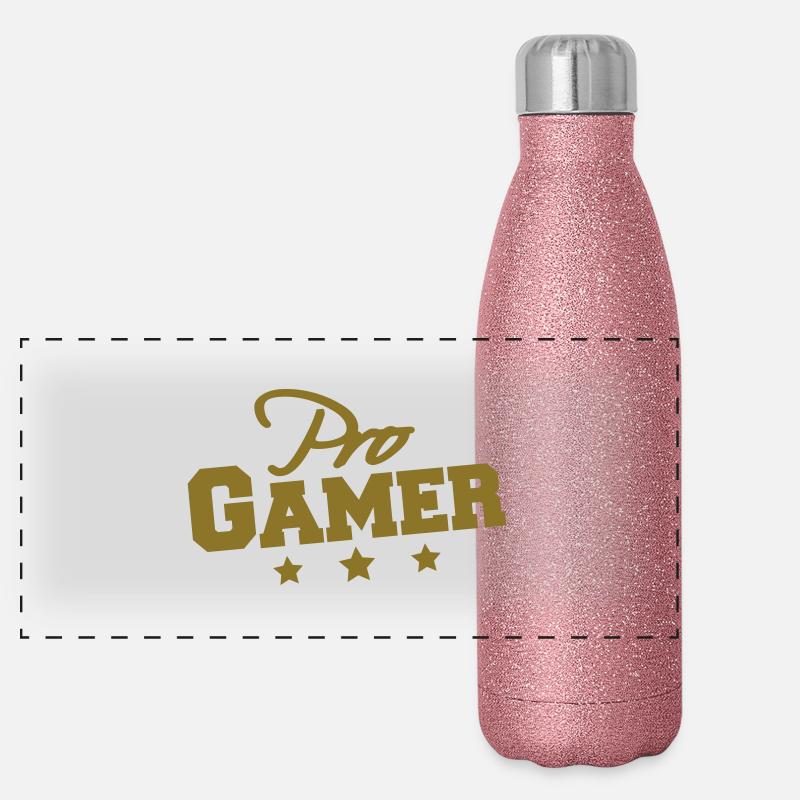 Pro Gamer Gourde isotherme panoramique pailletée 500 ml