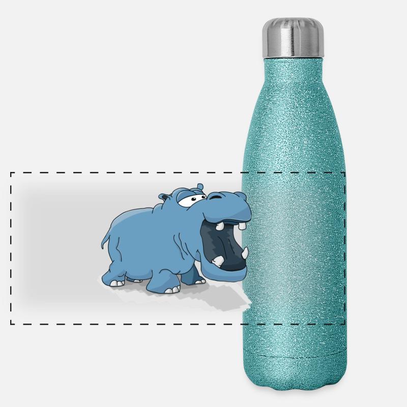 hippo Gourde isotherme panoramique pailletée 500 ml