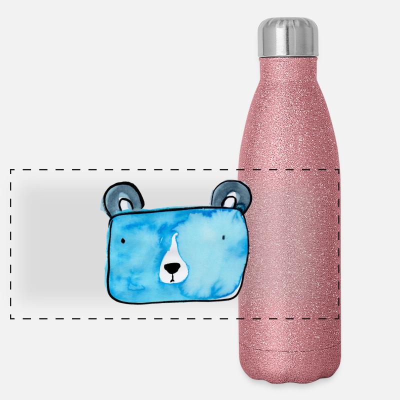 Bärli Panorama Glitzer Isolierflasche 500 ml