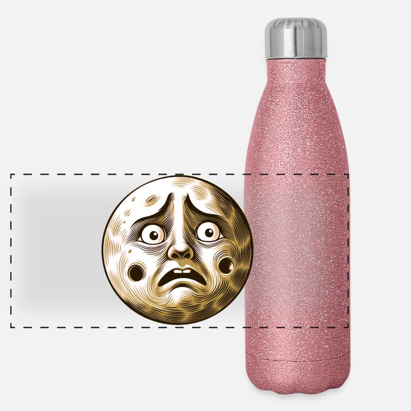 Lune nerveuse Gourde isotherme panoramique pailletée 500 ml