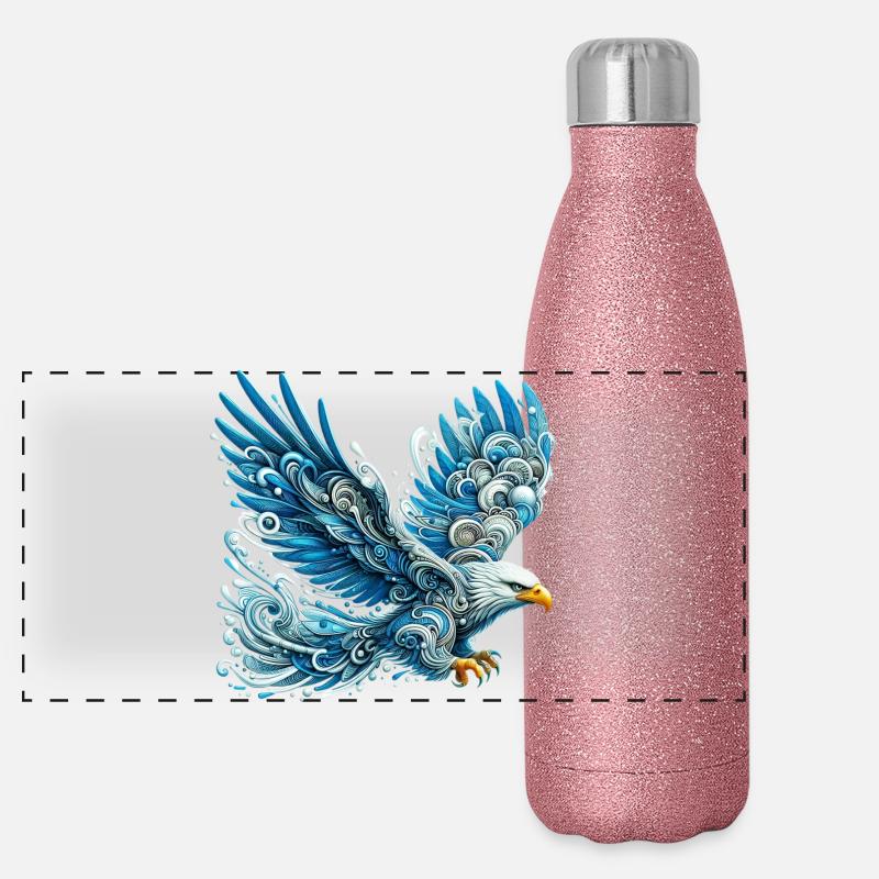 Adler Panorama Glitzer Isolierflasche 500 ml