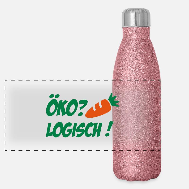Ecologicamente Thermos in acciaio inossidabile glitterato