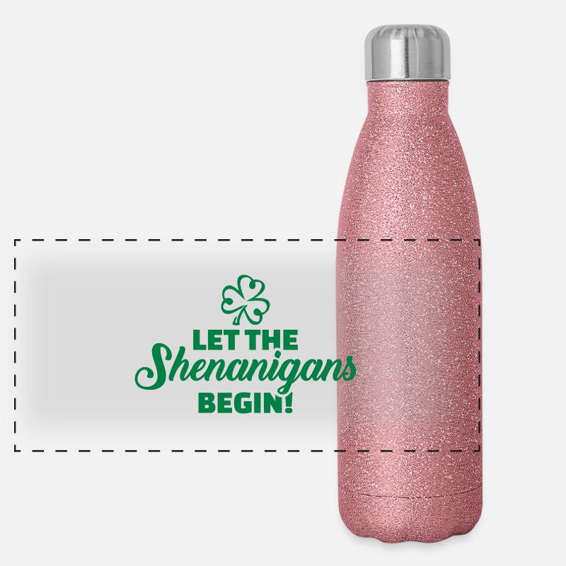 Let shenanigans begin Panoramic Glitter Thermal Bottle 500 ml