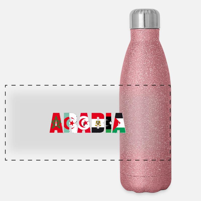 allah cool god islam Panoramic Glitter Thermal Bottle 500 ml