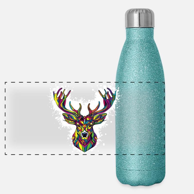 Hirschkopf Gourde isotherme panoramique pailletée 500 ml