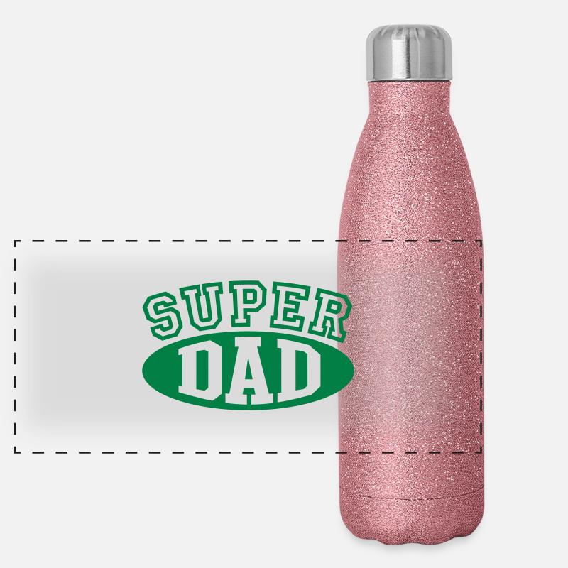 SUPER DAD Panoramic Glitter Thermal Bottle 500 ml