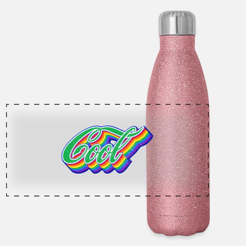 cool Panorama Glitzer Isolierflasche 500 ml