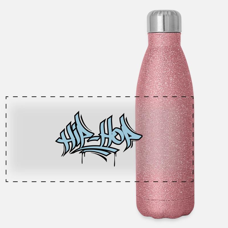Hip Hop Termoflaske i rustfrit stål med glimmer