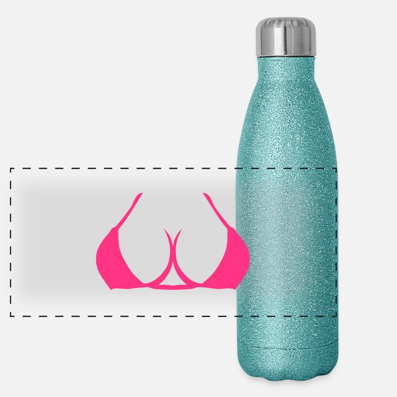 seins nichon forme 2005 Gourde isotherme panoramique pailletée 500 ml