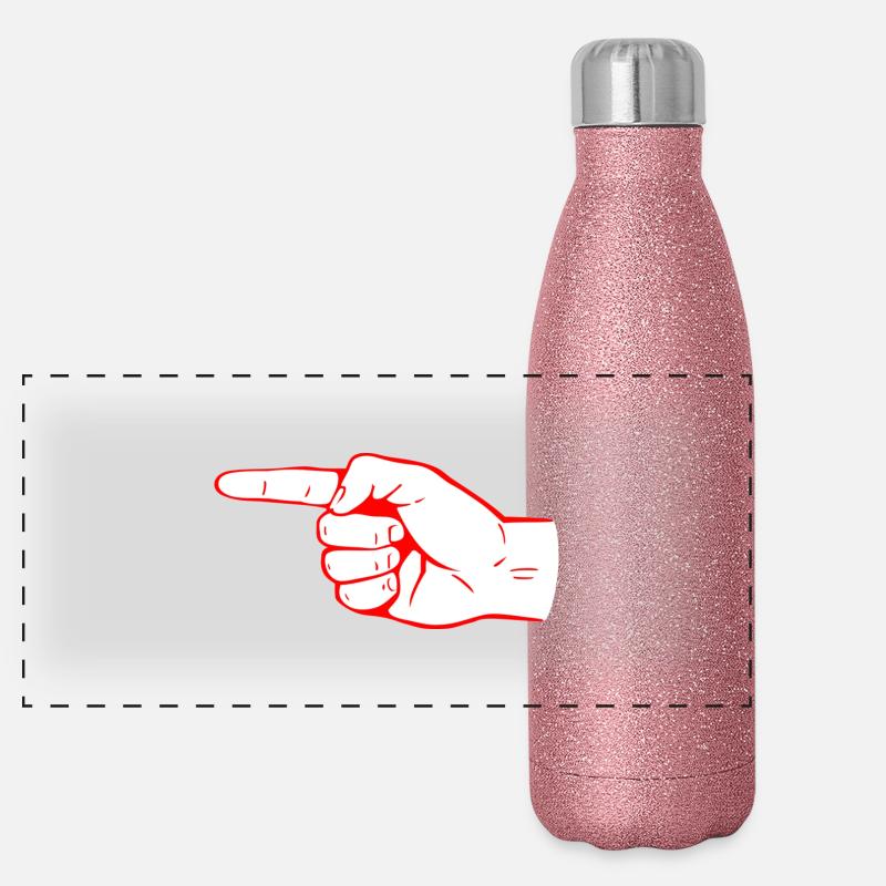 index Gourde isotherme panoramique pailletée 500 ml