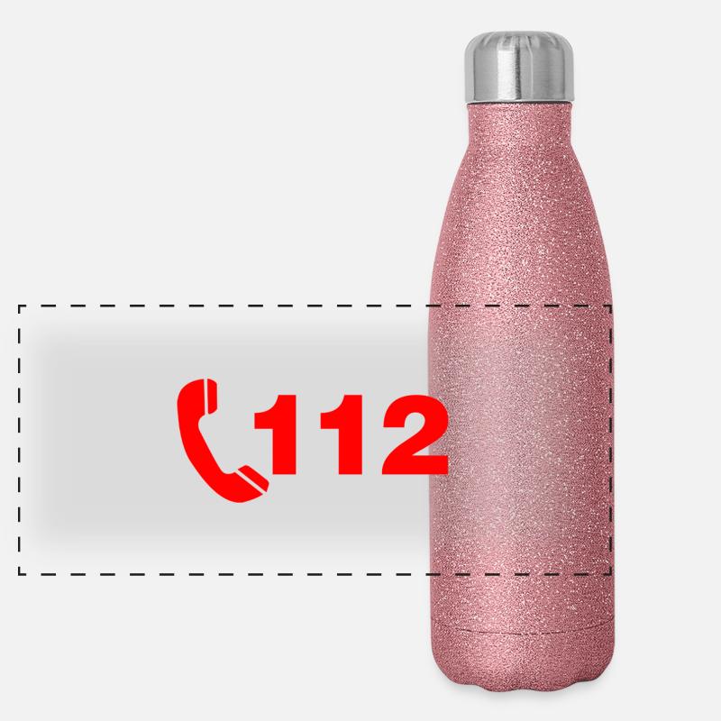 feu 112 Gourde isotherme panoramique pailletée 500 ml