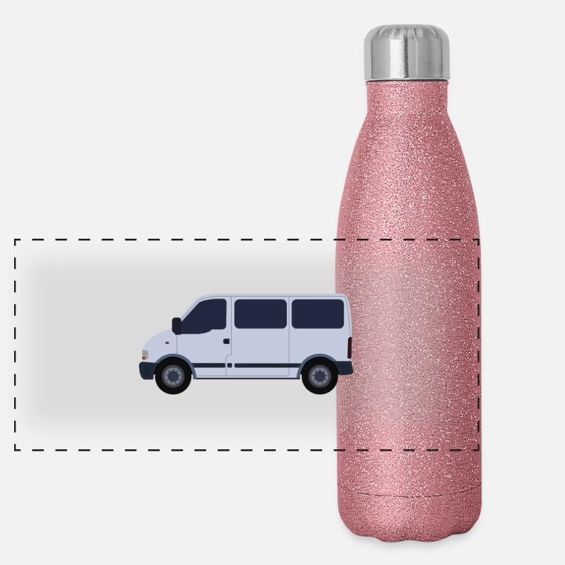 van Panorama Glitzer Isolierflasche 500 ml