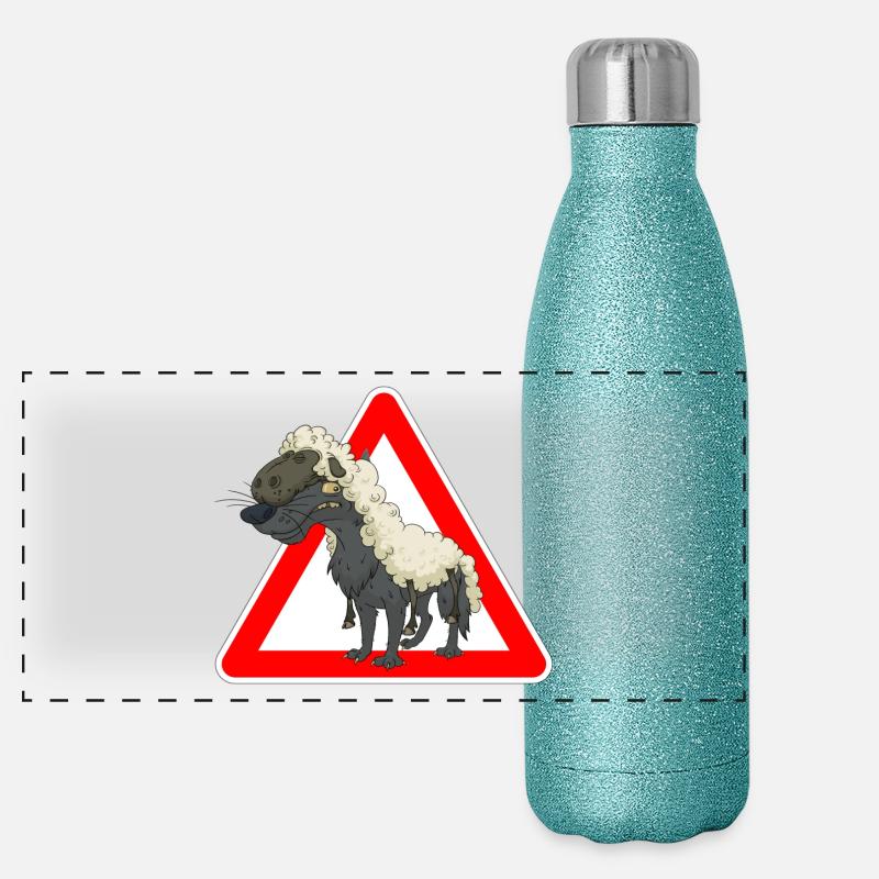loup Gourde isotherme panoramique pailletée 500 ml
