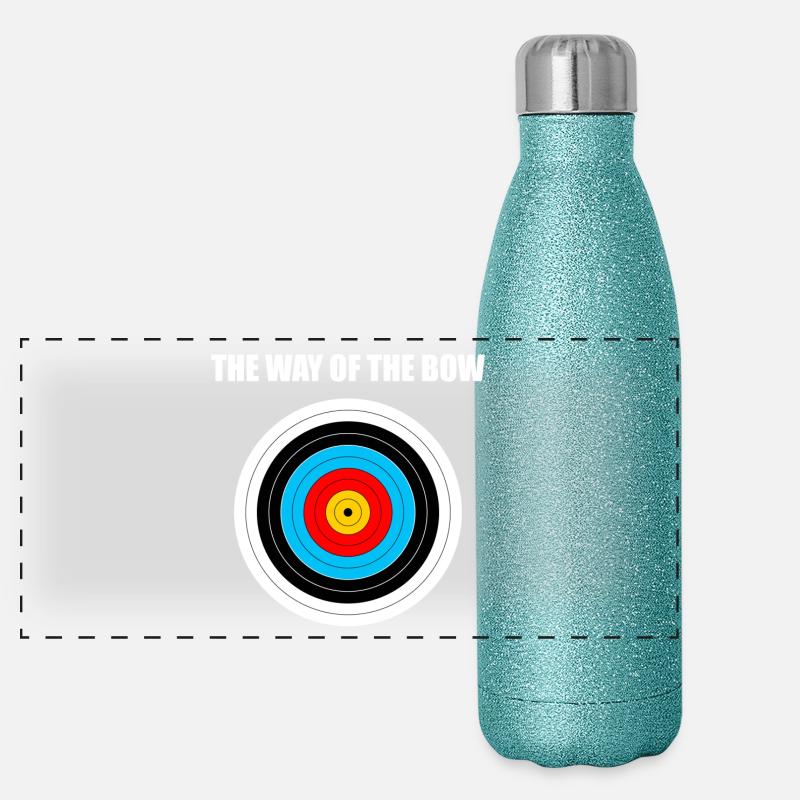 Cute Bow Hunting - Archery Target Gourde isotherme panoramique pailletée 500 ml
