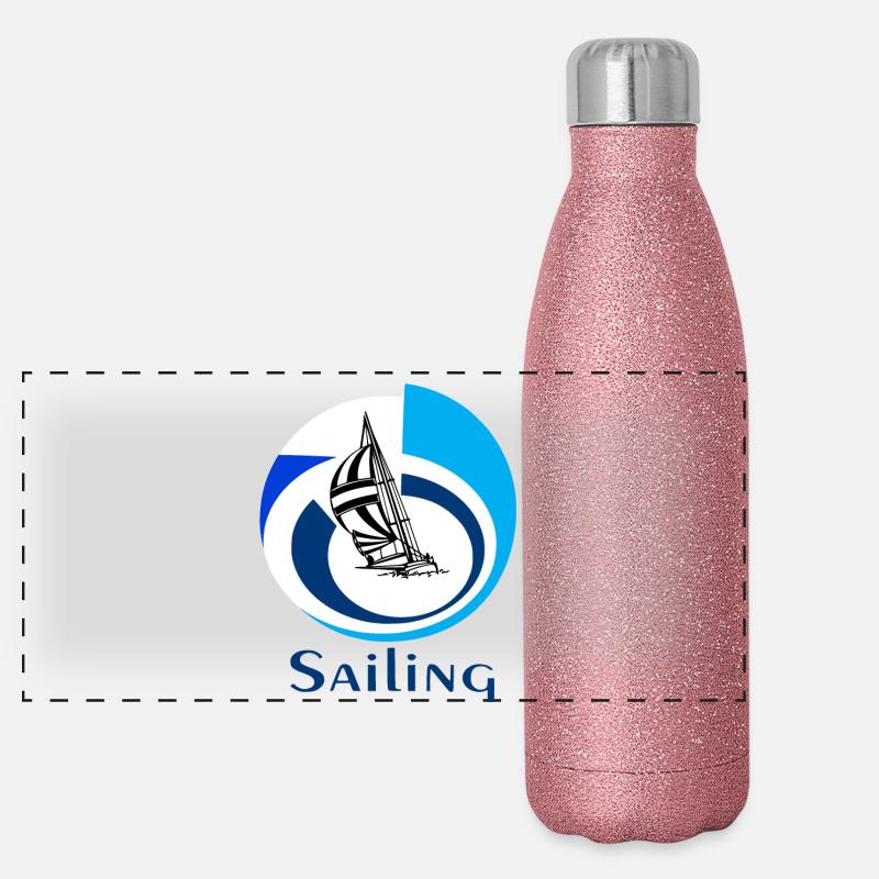 Sailing Panoramic Glitter Thermal Bottle 500 ml