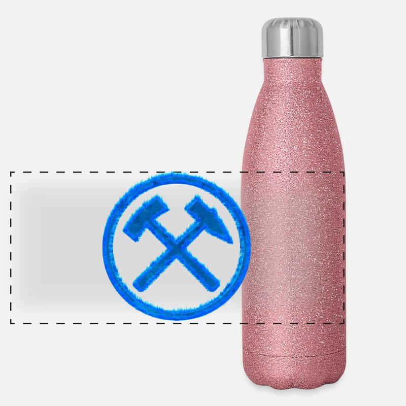 Extraction de marteaux et de maillets Cadeau de charbon Schalke Gourde isotherme panoramique pailletée 500 ml