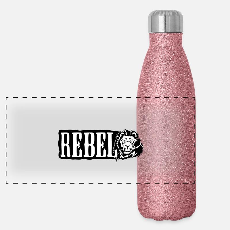 Rebellion Panorama Glitzer Isolierflasche 500 ml