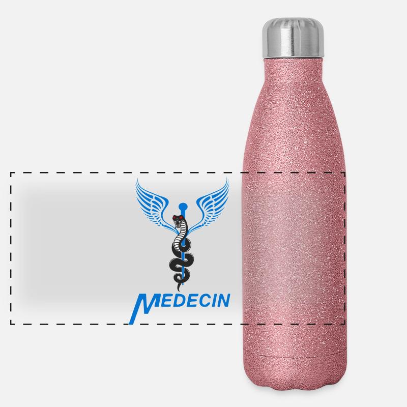 Médecin Gourde isotherme panoramique pailletée 500 ml