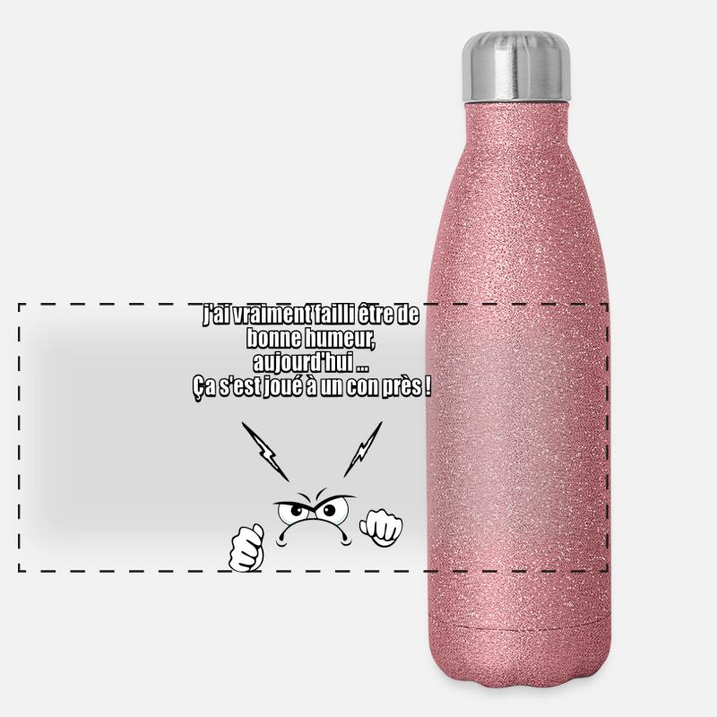 I almost got into a good mood Panoramic Glitter Thermal Bottle 500 ml