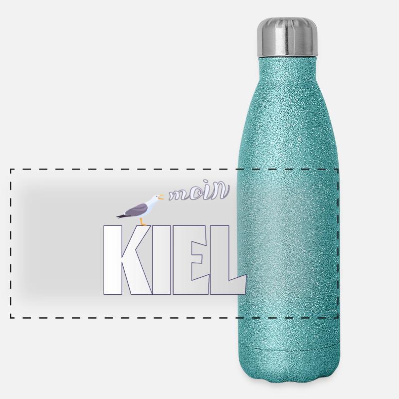 Kiel Möwe & Moin Design Panorama Glitzer Isolierflasche 500 ml