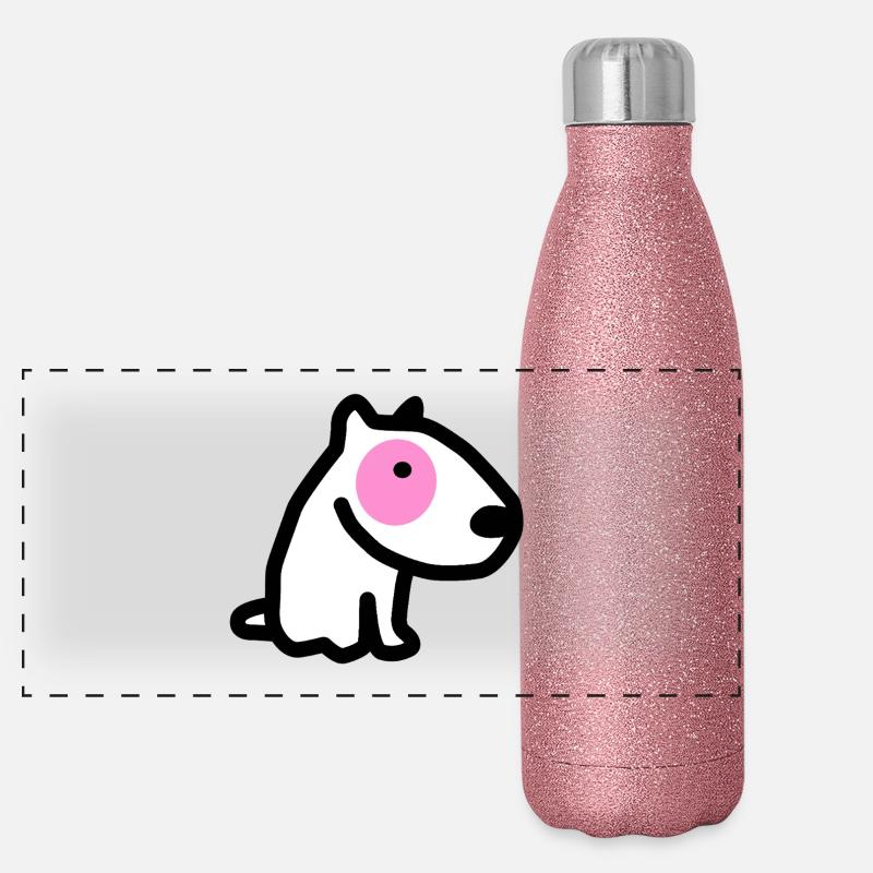 CORSO LE CHIEN à l'oeil rose Gourde isotherme panoramique pailletée 500 ml