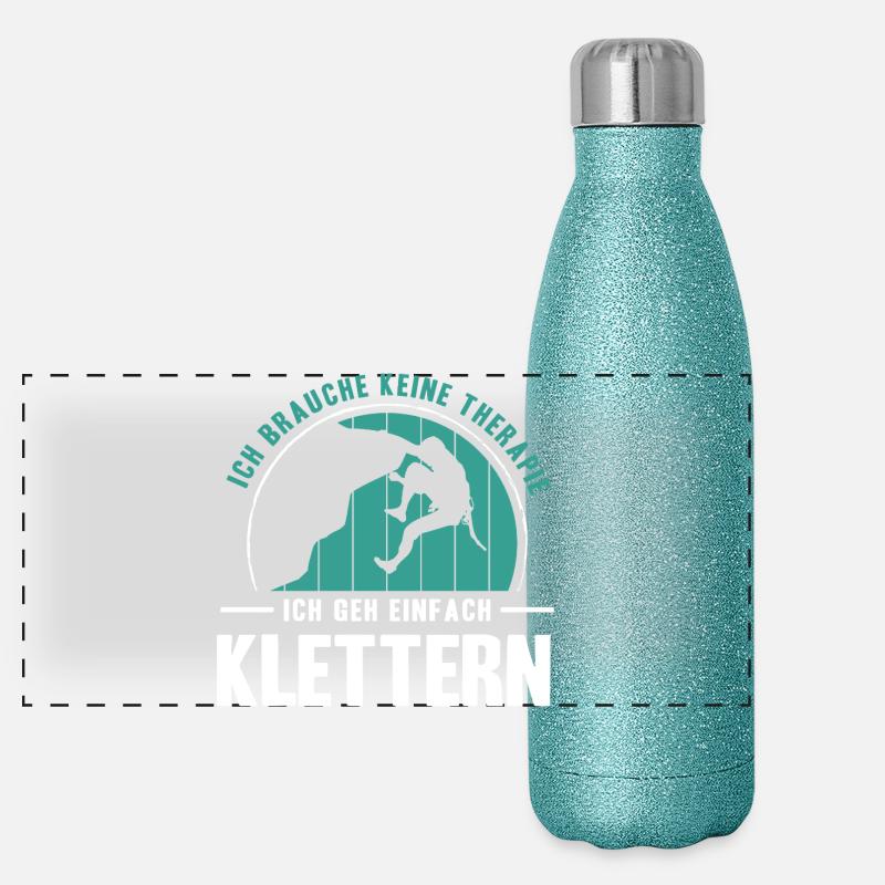 Cadeaux de bloc Escaladeur Escalader Boulderer Gourde isotherme panoramique pailletée 500 ml