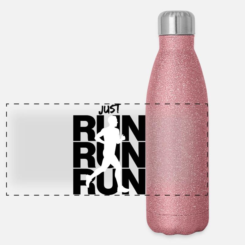 JUSTE COURIR COURIR, COURIR, INTENTION, AJUSTER Gourde isotherme panoramique pailletée 500 ml