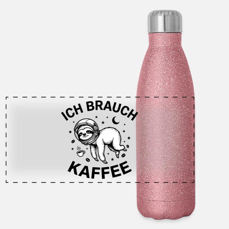 I need coffee Panoramic Glitter Thermal Bottle 500 ml