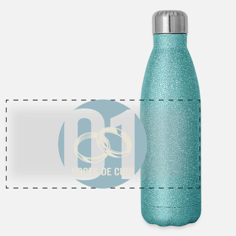 Geschenkidee Paar 1 Jahr Ehe Panorama Glitzer Isolierflasche 500 ml
