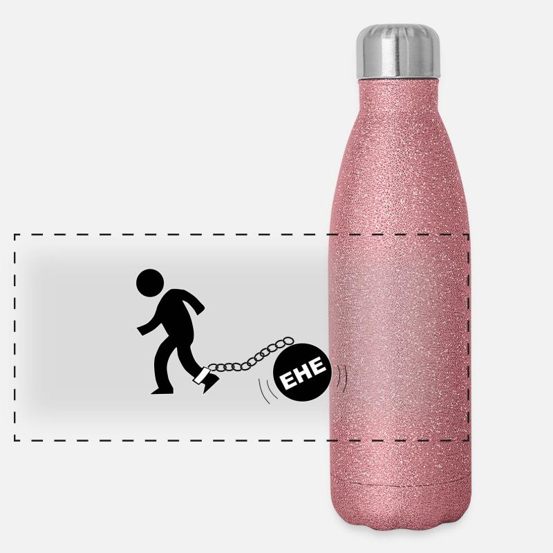 Junggesellenabschied Panorama Glitzer Isolierflasche 500 ml