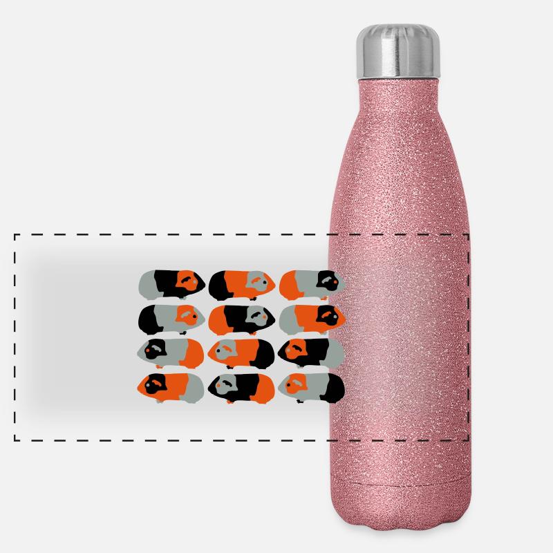 guinea pigs v Gourde isotherme panoramique pailletée 500 ml