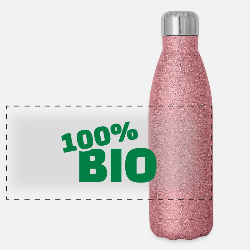 100% Bio Panorama Glitzer Isolierflasche 500 ml