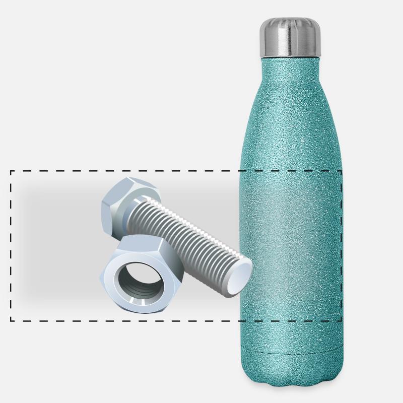 vis Gourde isotherme panoramique pailletée 500 ml